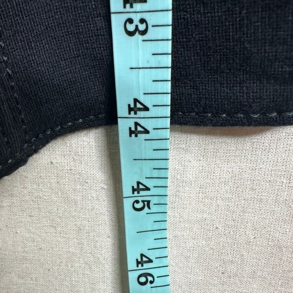 Loft Ribbed A Line Midi Dress size 4 Black - Picture 7 of 7